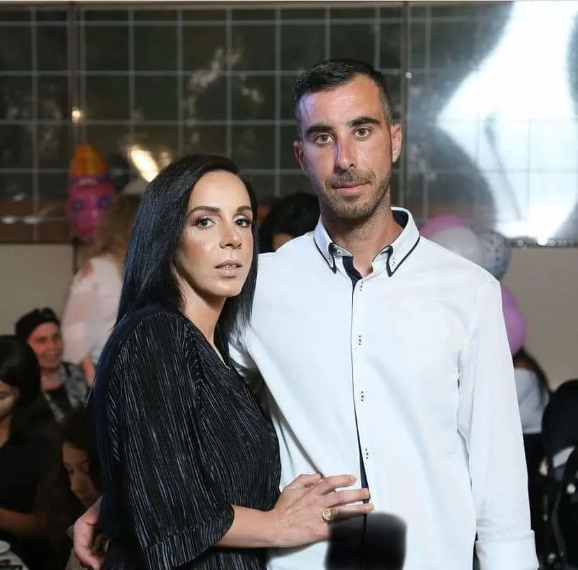 מורן בן אלי שנהרגה בתאונה ובעלה ראובן שנפצע קשה