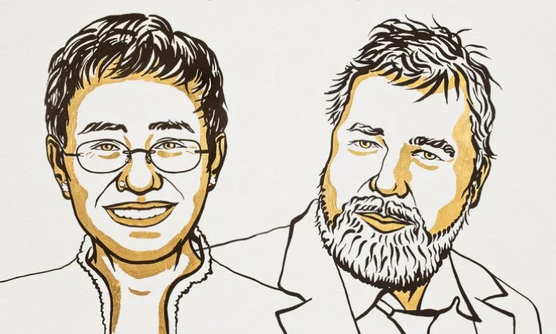 זוכי פרס הנובל לשלום לשנת 2021, דמיטרי מורטוב ומריה רסה