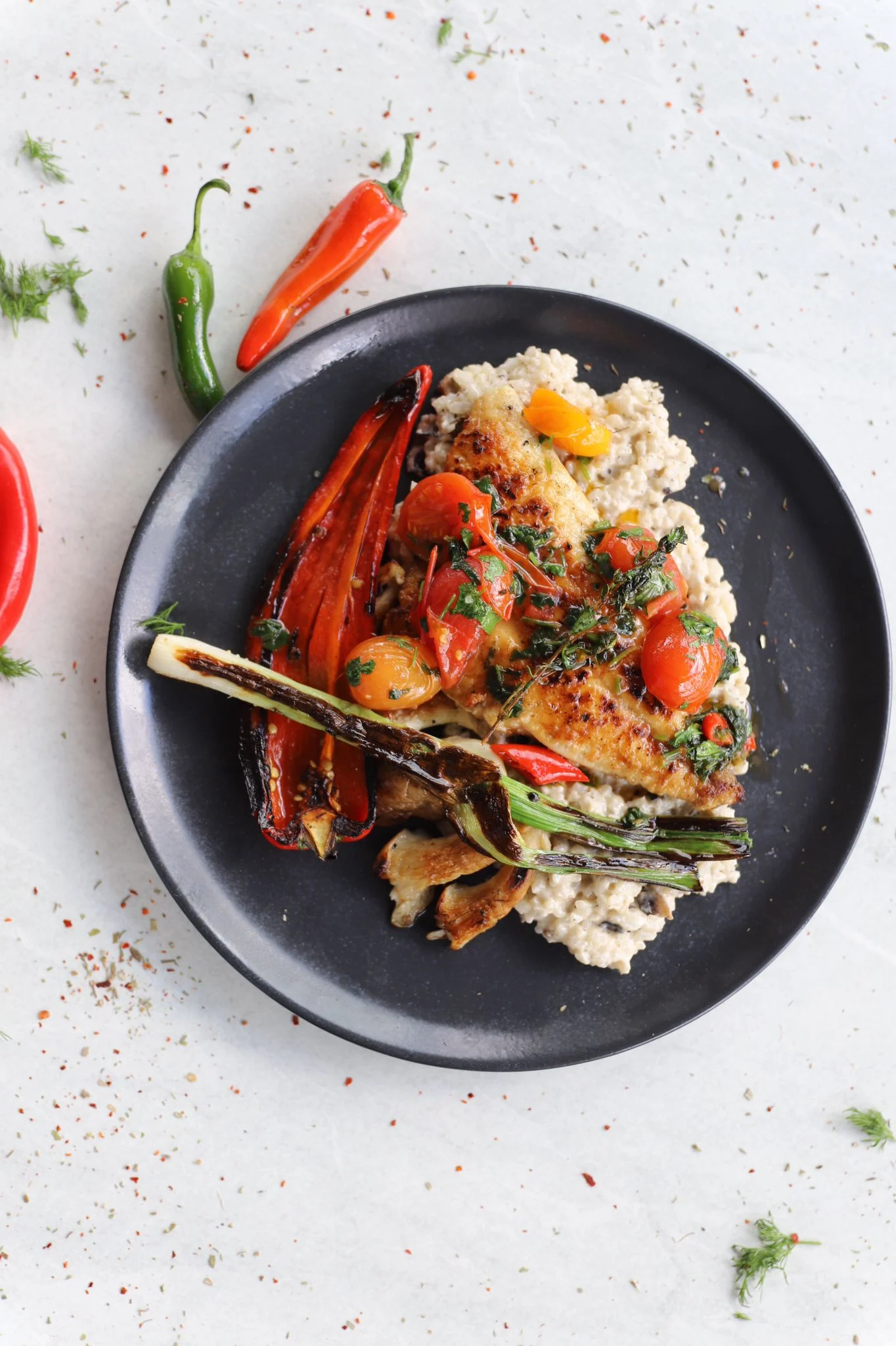 מנת דג בפאפיאנו