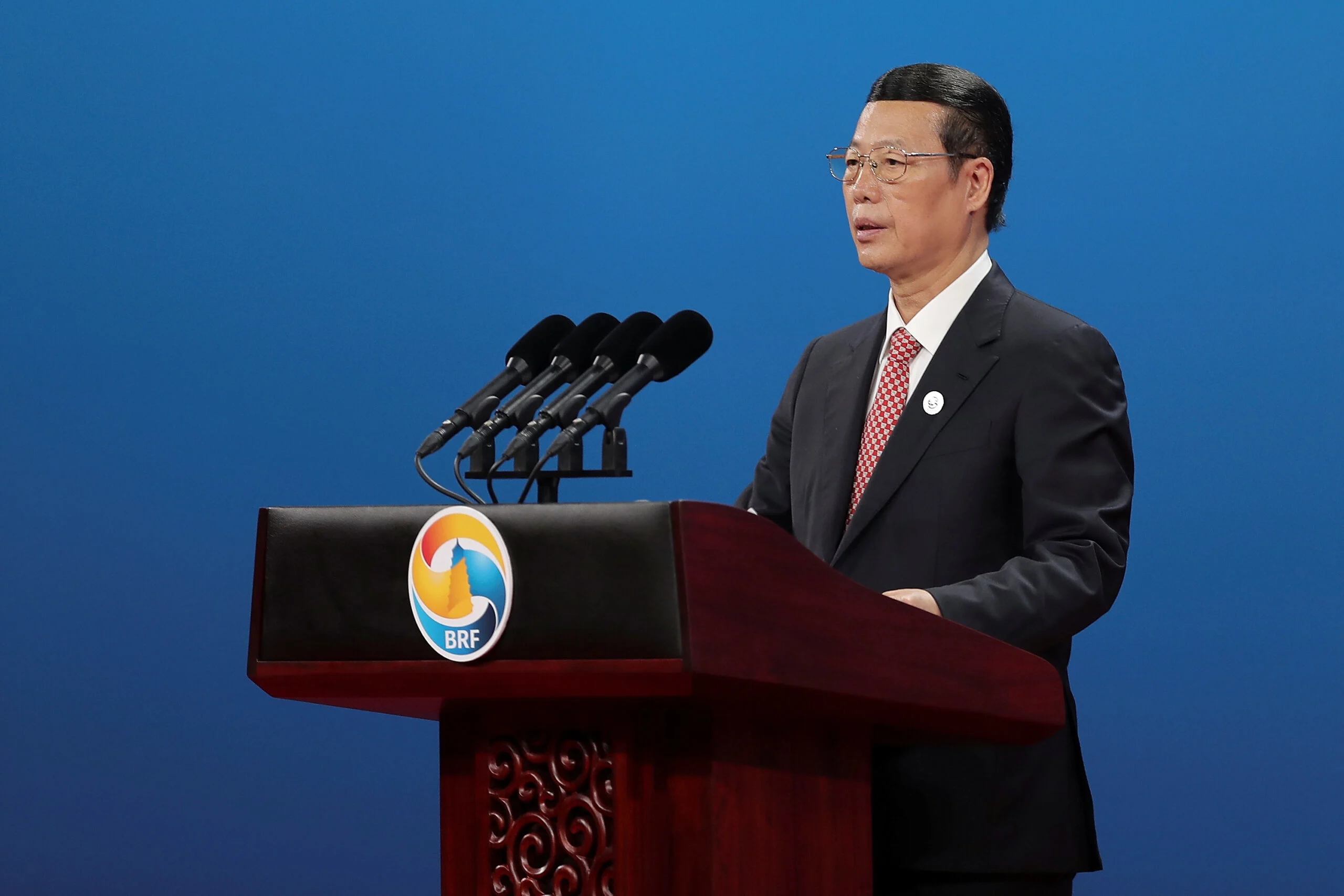 Chinese Vice Primier Zhang Gaoli Speaks During The Belt And Road Forum For International Cooperation In Beijing