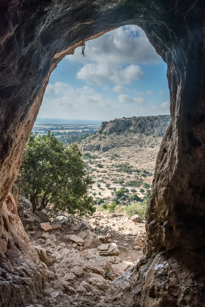 Israel,,mount,carmel.,wadi,oren,cave.