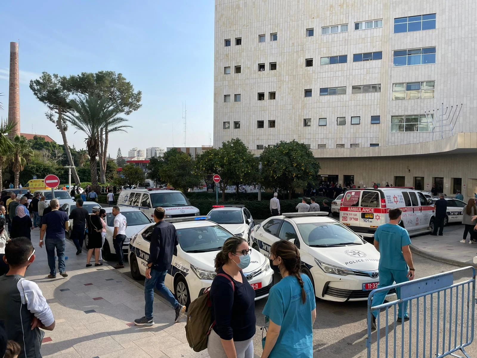 מהומה בבי''ח מאיר בכפר סבא בעקבות הירי בג'לג'וליה