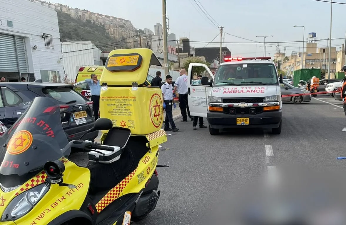 אנשי מד''א בזירת הרצח