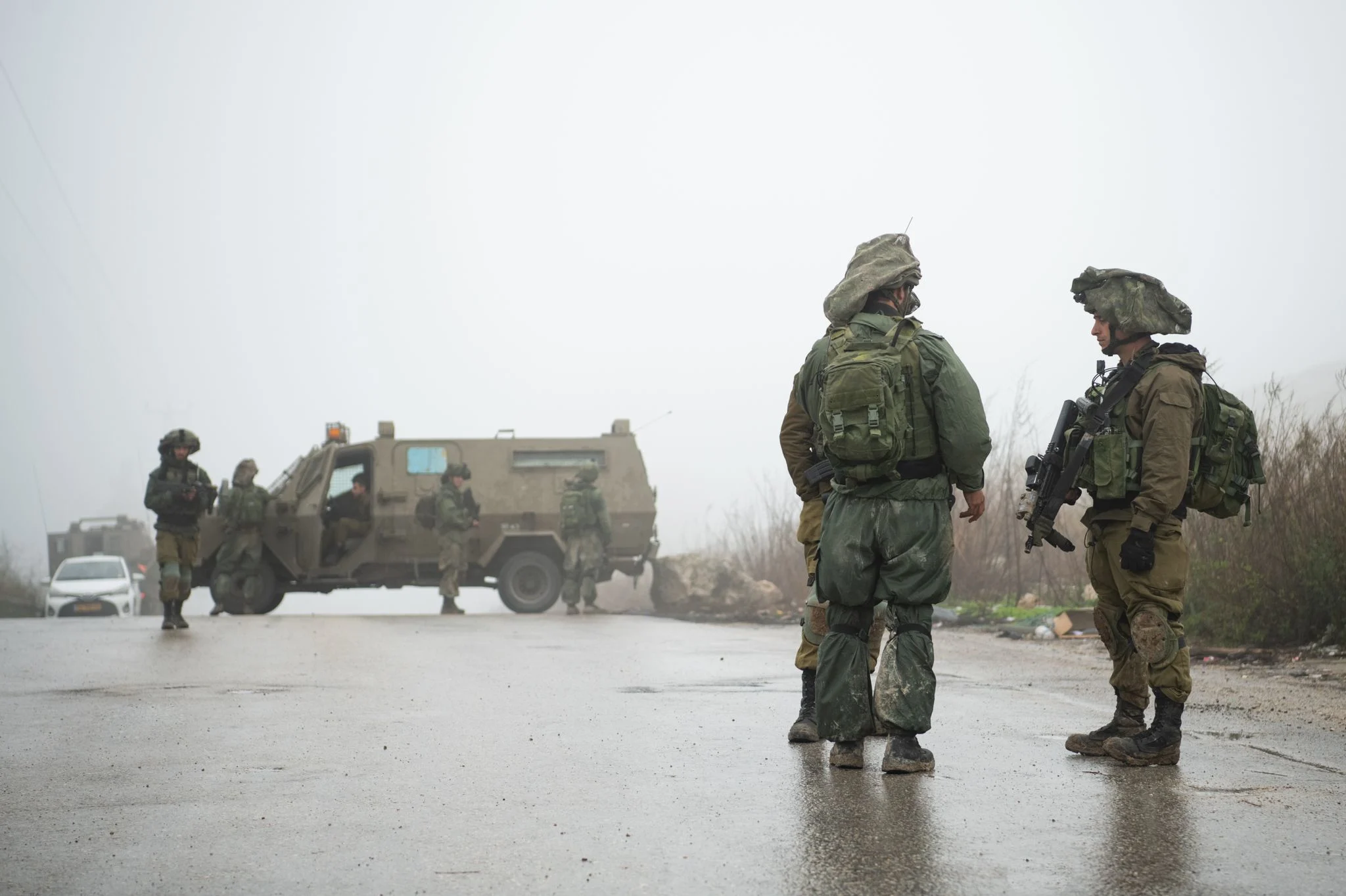 כוחות בזירת הפיגוע בשומרון
