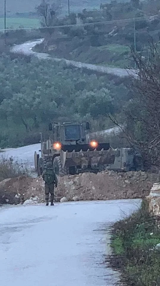 חסימות צבאיות סמוך לכפר בורקה