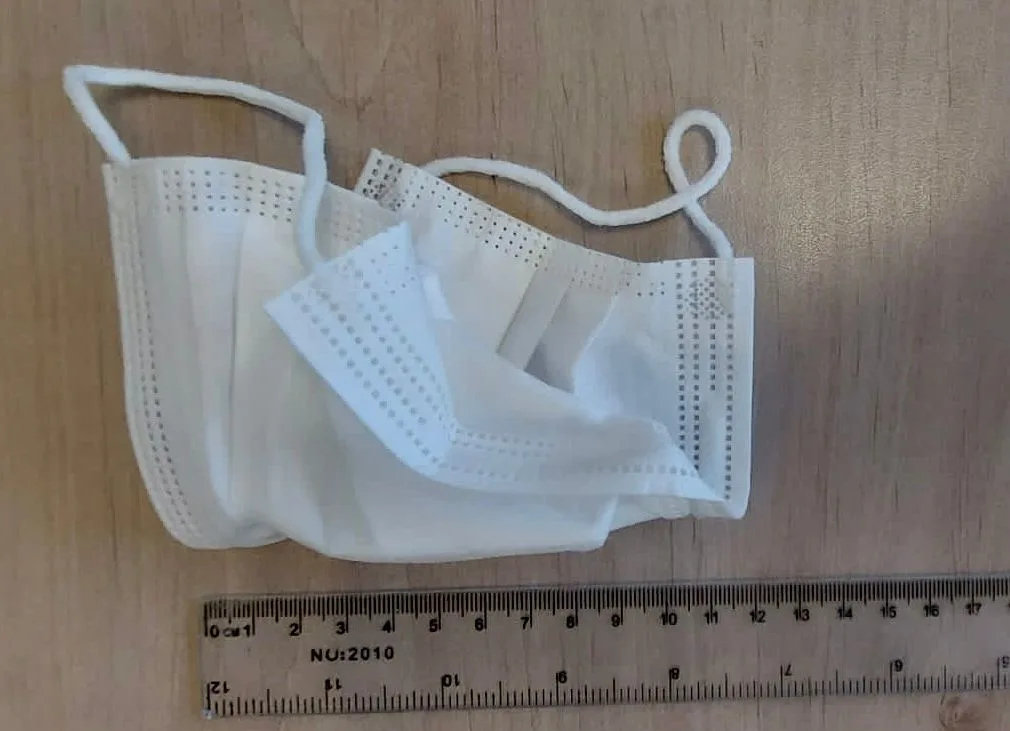 מסכת קורונה ששייכת לחשוד