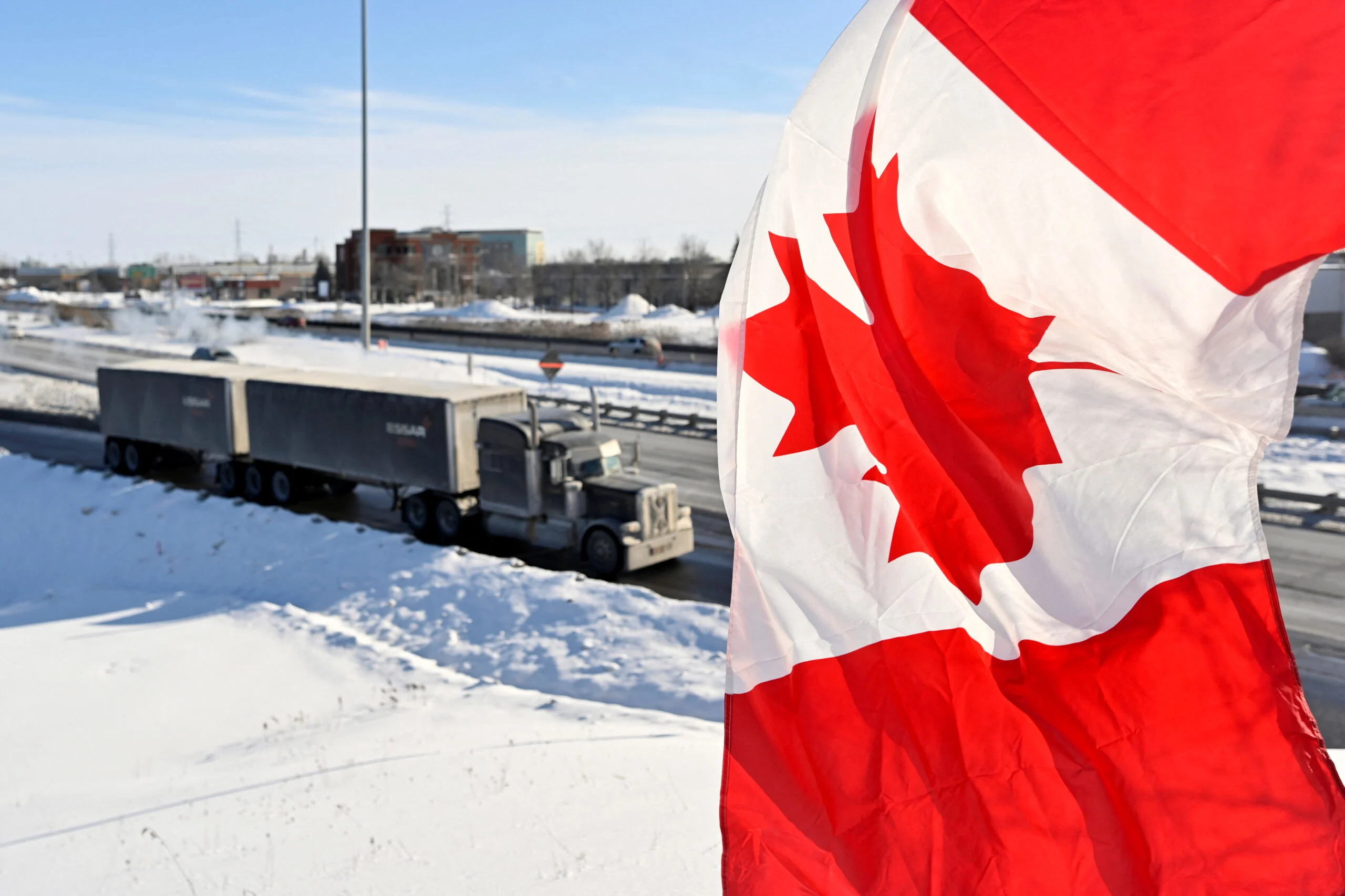 Truckers Protest Against Covid 19 Vaccine Mandate