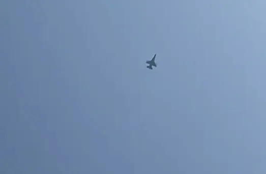 מטוס קרב בשמי צפון הארץ בעקבות חדירת מל''ט