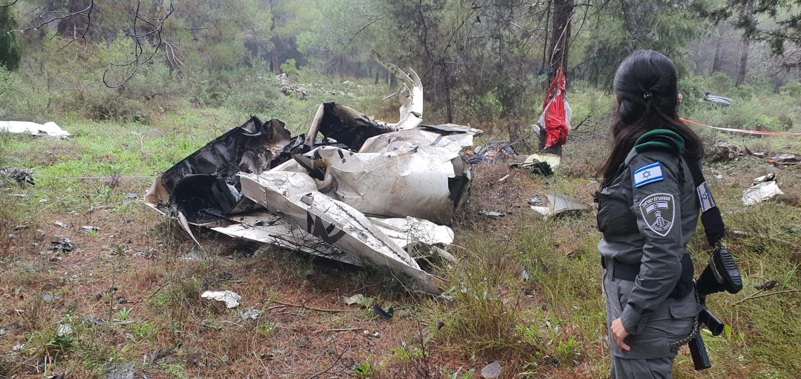 זירת התרסקות המטוס הקל בהרי יהודה