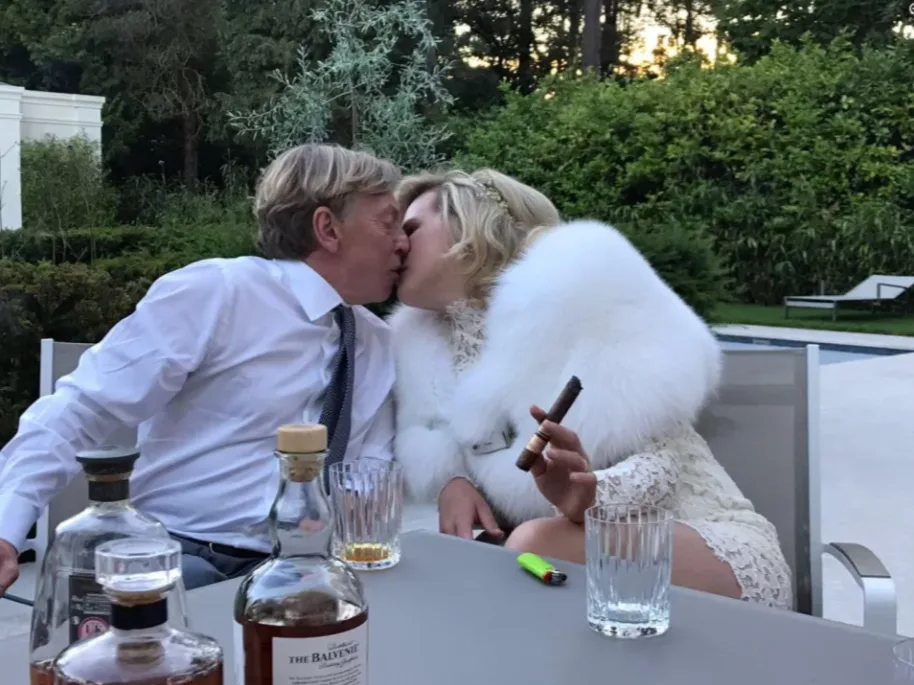 האוליגרך מיכאיל ווטפורד ואשתו ג'יין