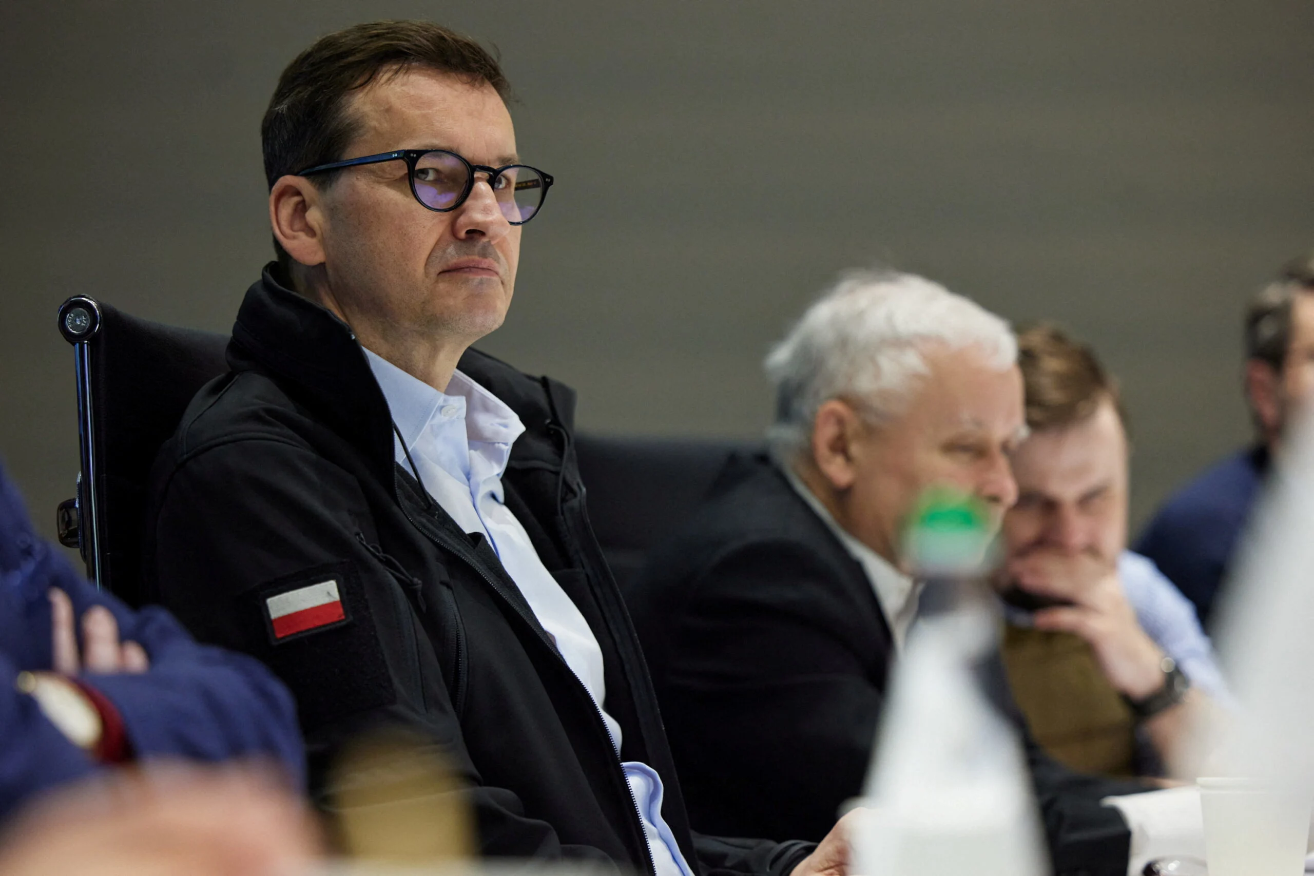 ראש ממשלת פולין מטאוש מורבייצקי בביקורו בקייב