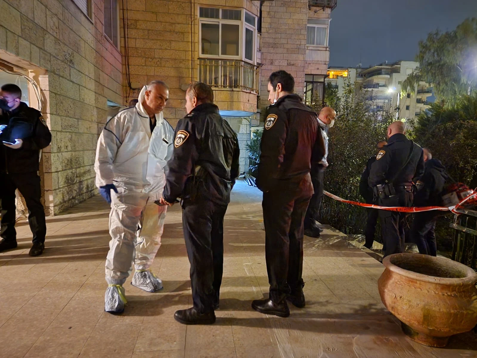 זירת אירוע האלימות בירושלים