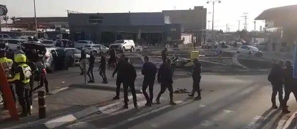 זירת הפיגוע בבאר שבע