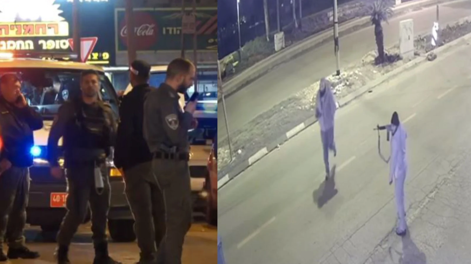 זירת הפיגוע בחדרה