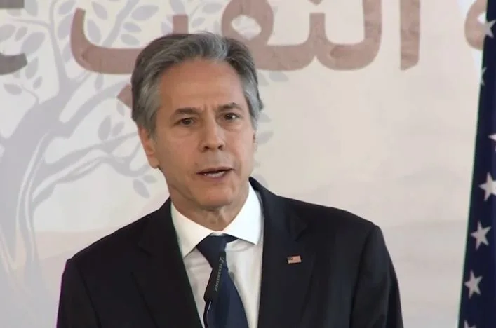 מזכיר המדינה האמריקני אנתוני בלינקן בפסגת הנגב