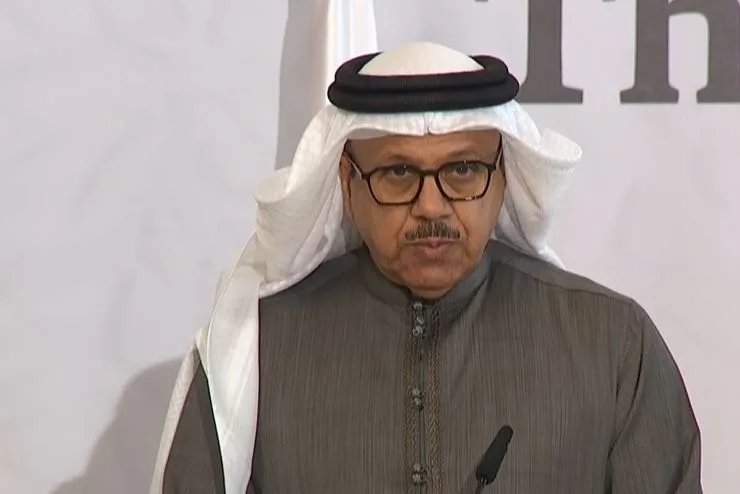 שר החוץ הבחרייני עבד א-לטיף א-זיאני בפסגת הנגב