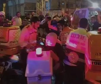 זירת אירוע הירי בבני ברק