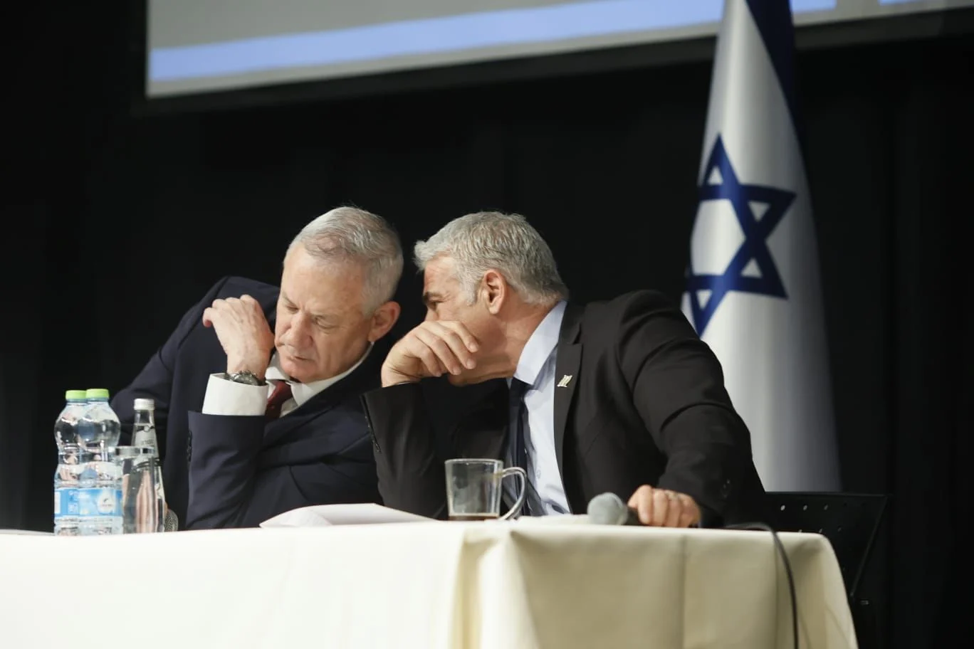 יאיר לפיד בני גנץ