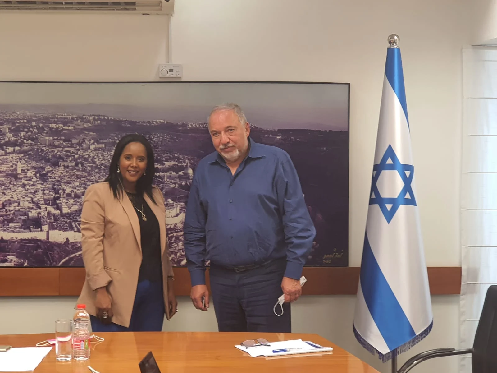 שר האוצר אביגדור ליברמן ושרת הקליטה פנינה תמנו-שטה