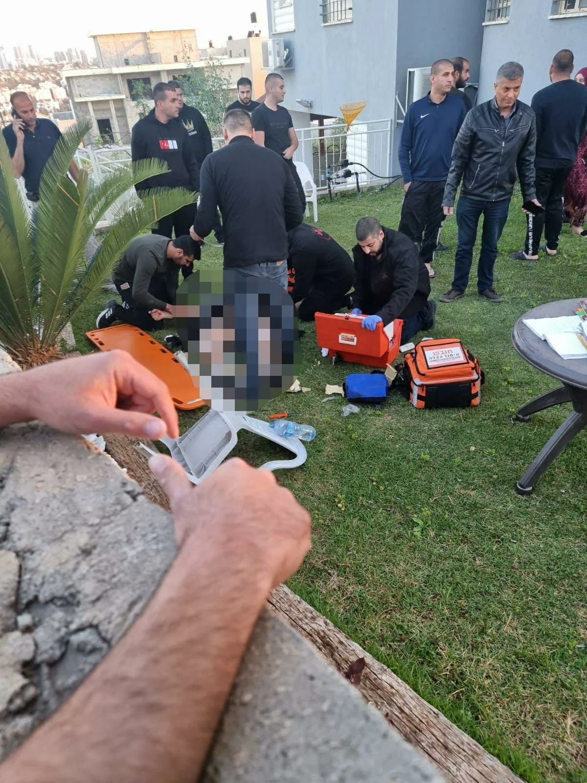 זירת אירוע הירי בכפר קאסם