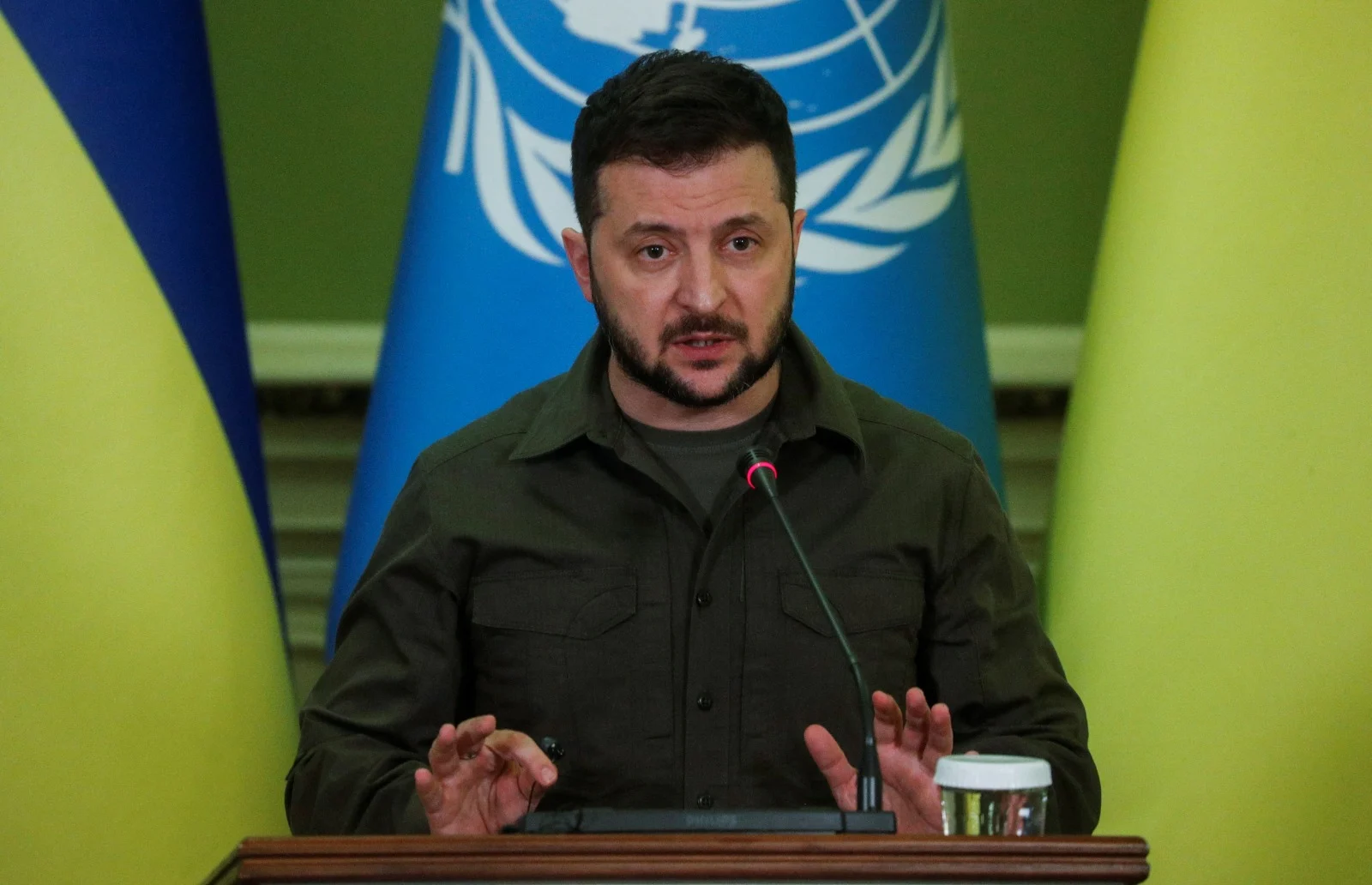נשיא אוקראינה וולודימיר זלנסקי