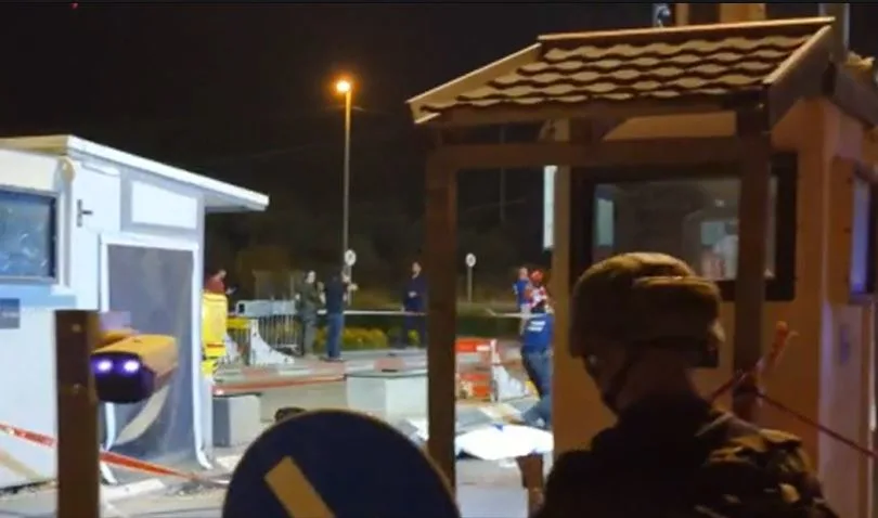 זירת הפיגוע באריאל