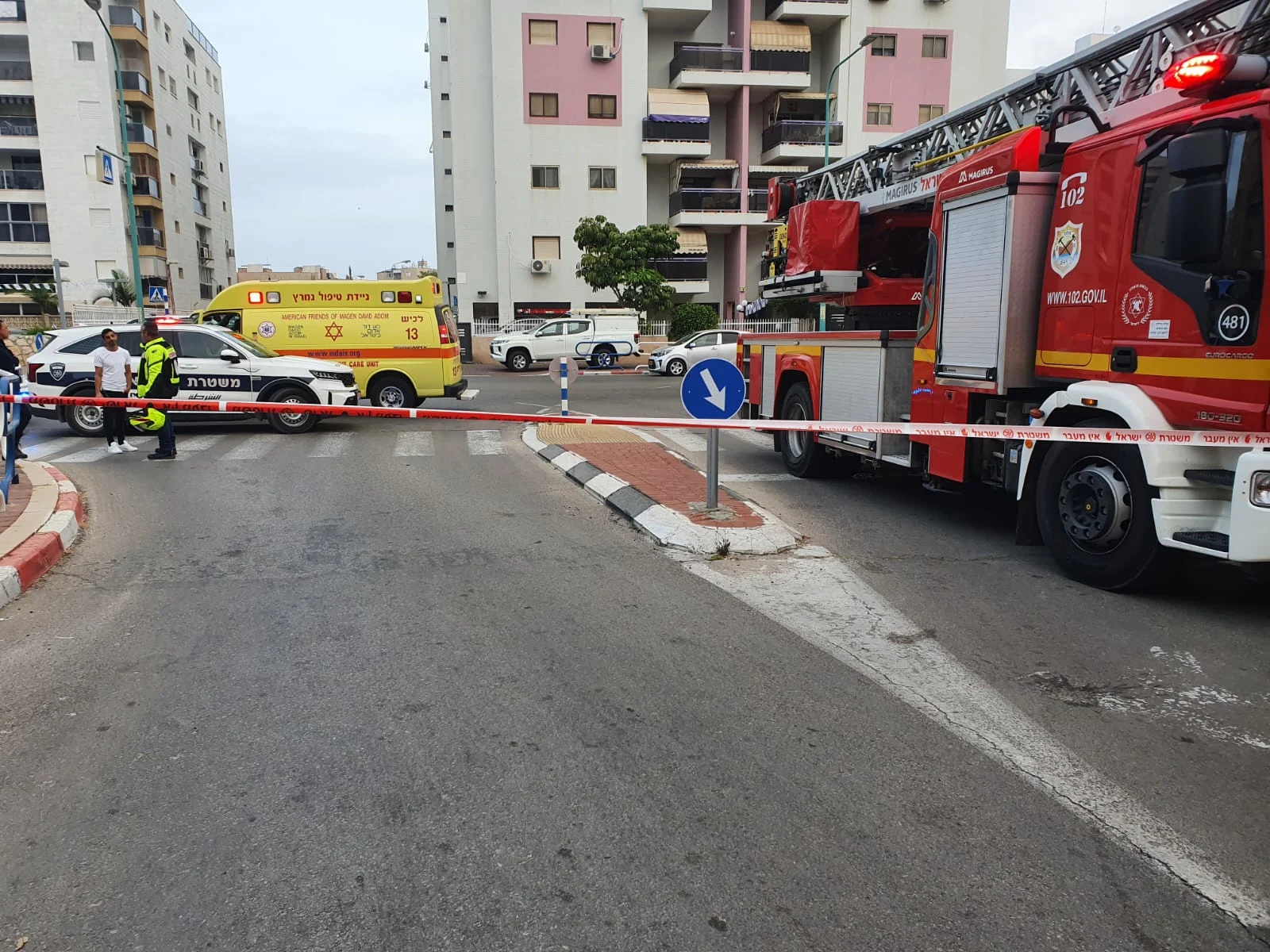 שריפה בבניין מגורים באשדוד