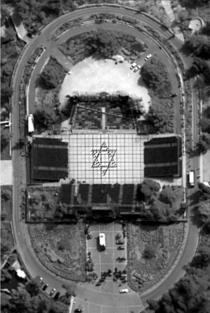 תמונות לווין מהחזרות לטקס המשואות