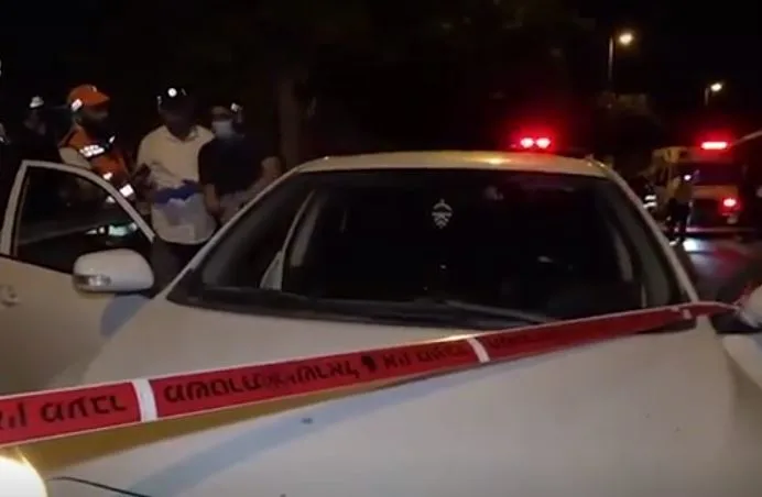 הרכב חשוד בזירת הפיגוע באלעד