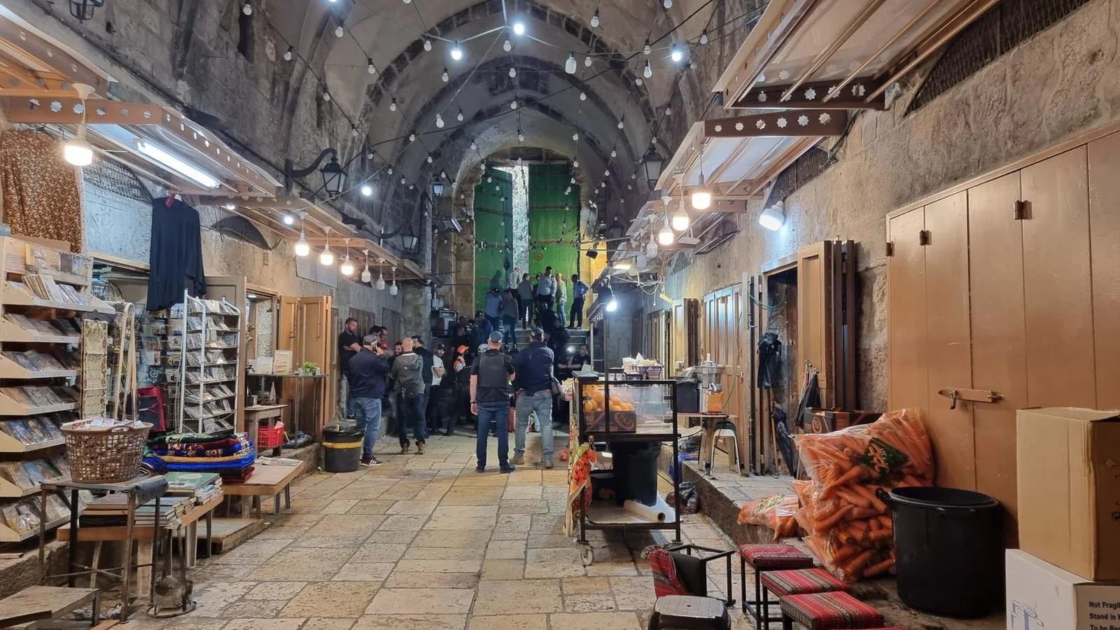 זירת ניסיון הפיגוע בעיר העתיקה בירושלים