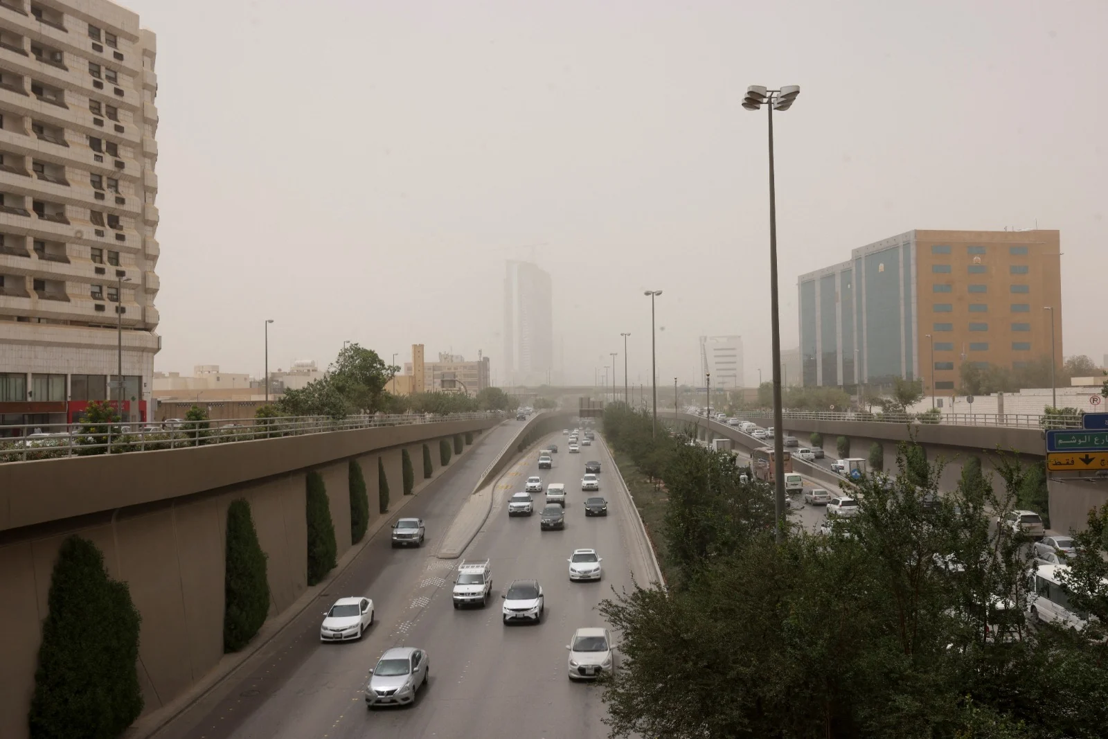 סופת החול בבירת סעודיה ריאד