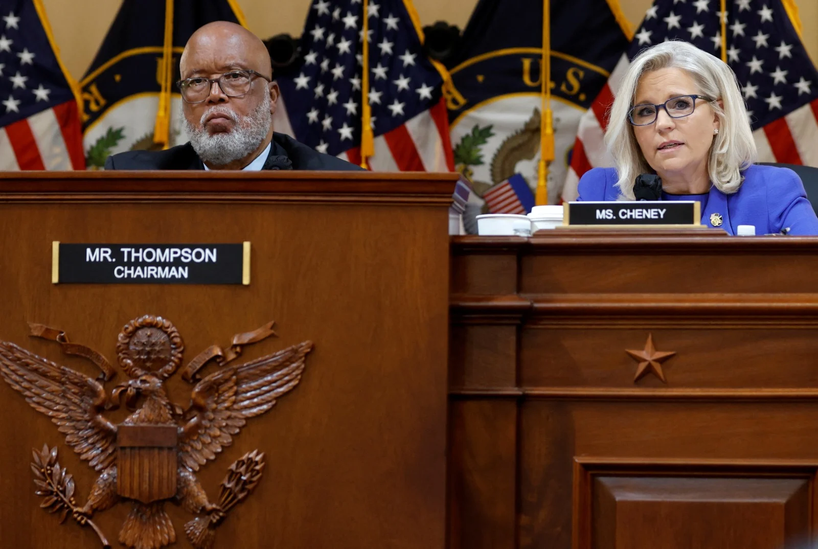 חברי הקונגרס ליז צ'ייני (ר') ובני תומפסון (ד')