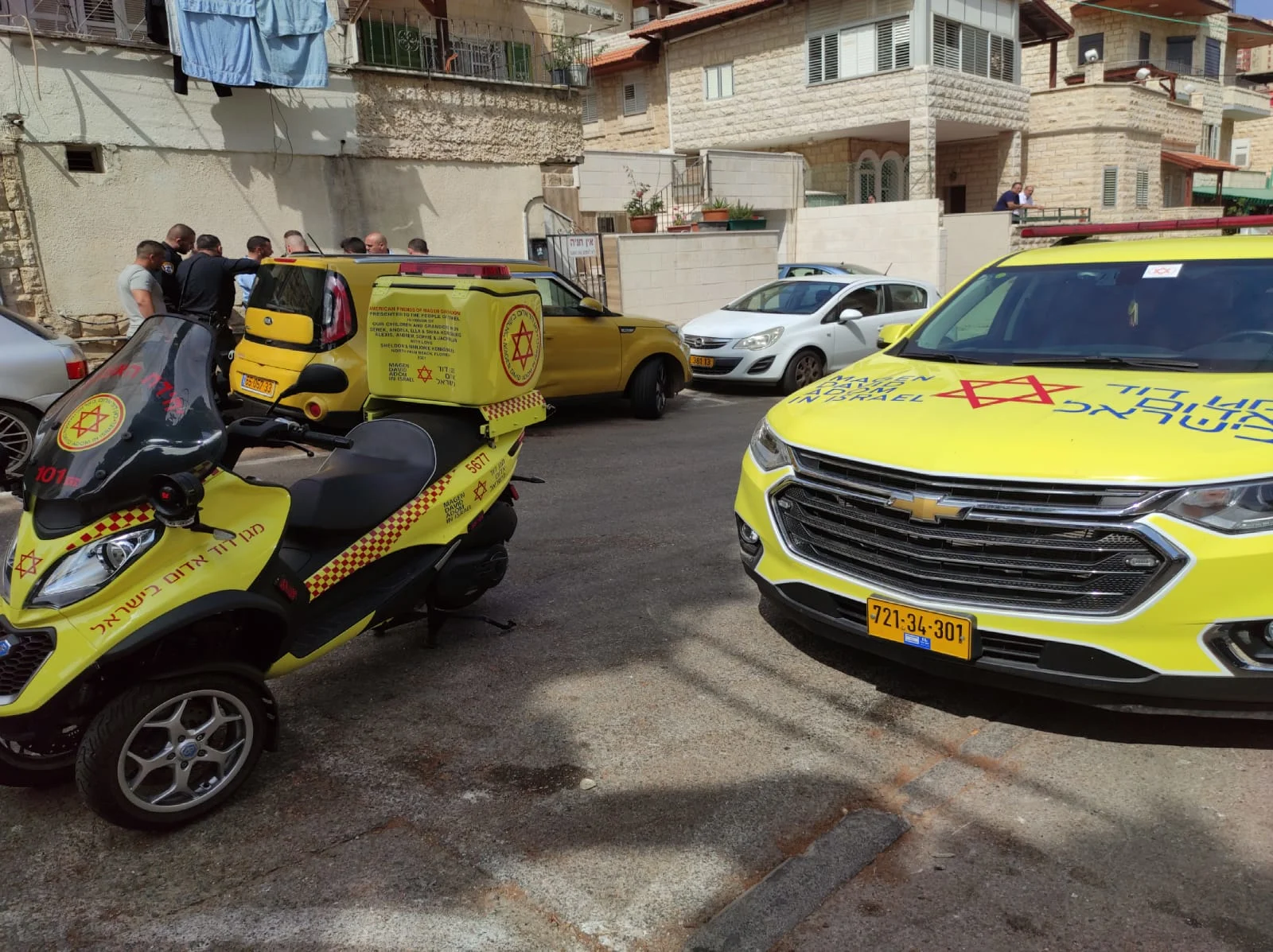 זירת הדקירה בחיפה