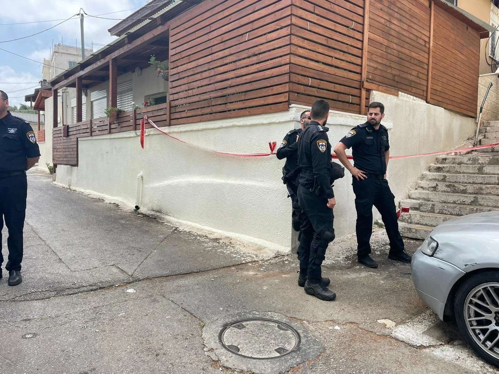 זירת הדקירה בחיפה