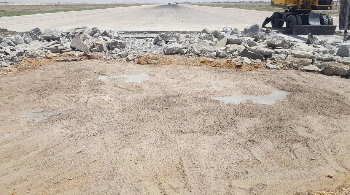 נזק למסלולים בנמה''ת בדמשק