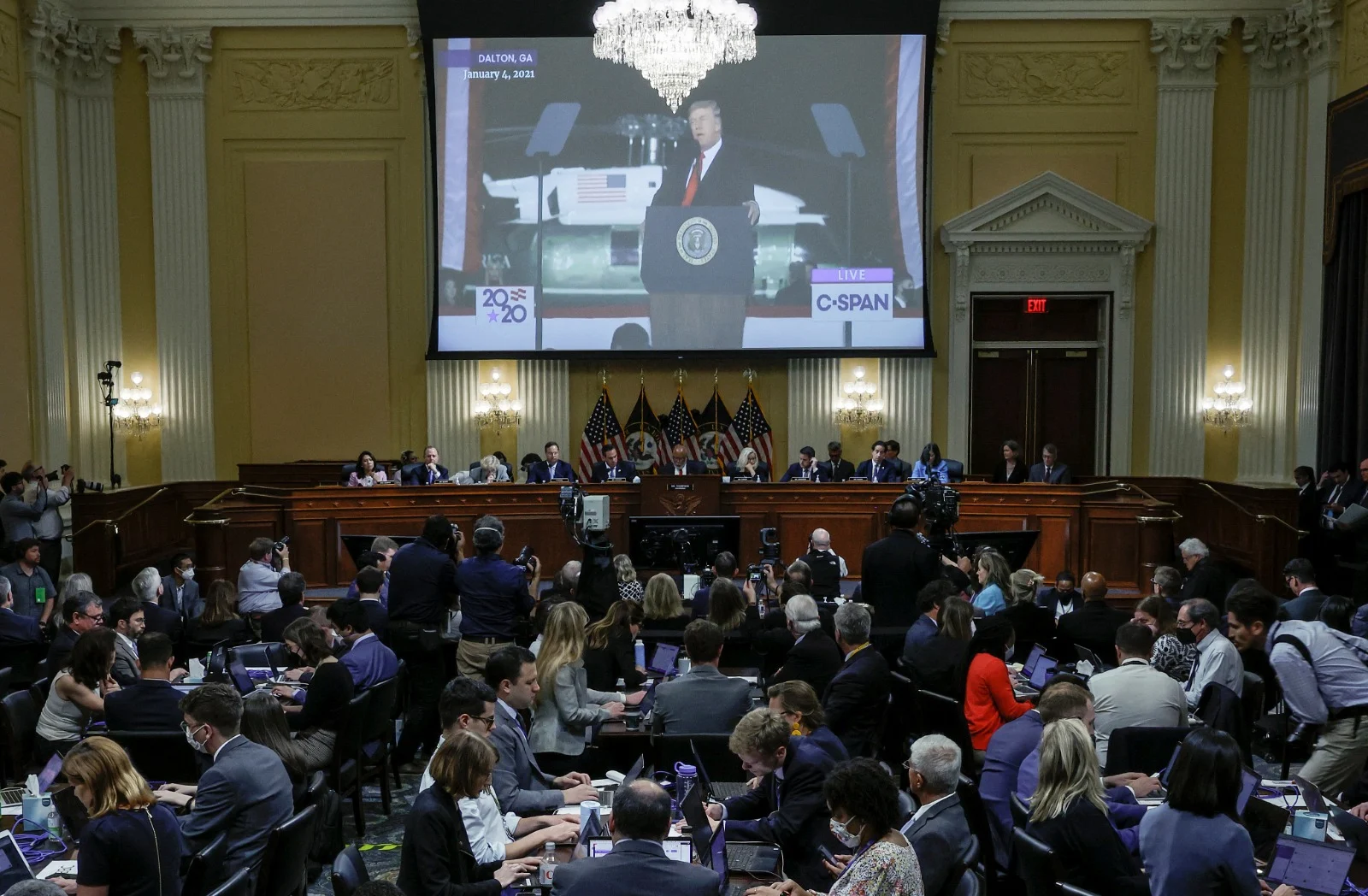 השימוע בקונגרס לוועדת הבדיקה לאירועים בקפיטול ב-6 בינואר