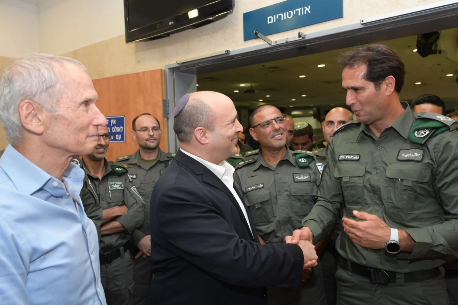 רה''מ נפתלי בנט ושר הבט''פ עמר בר-לב בטקס ההכרזה על ''המשמר הישראלי''