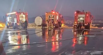 זירת השריפה במע'אר