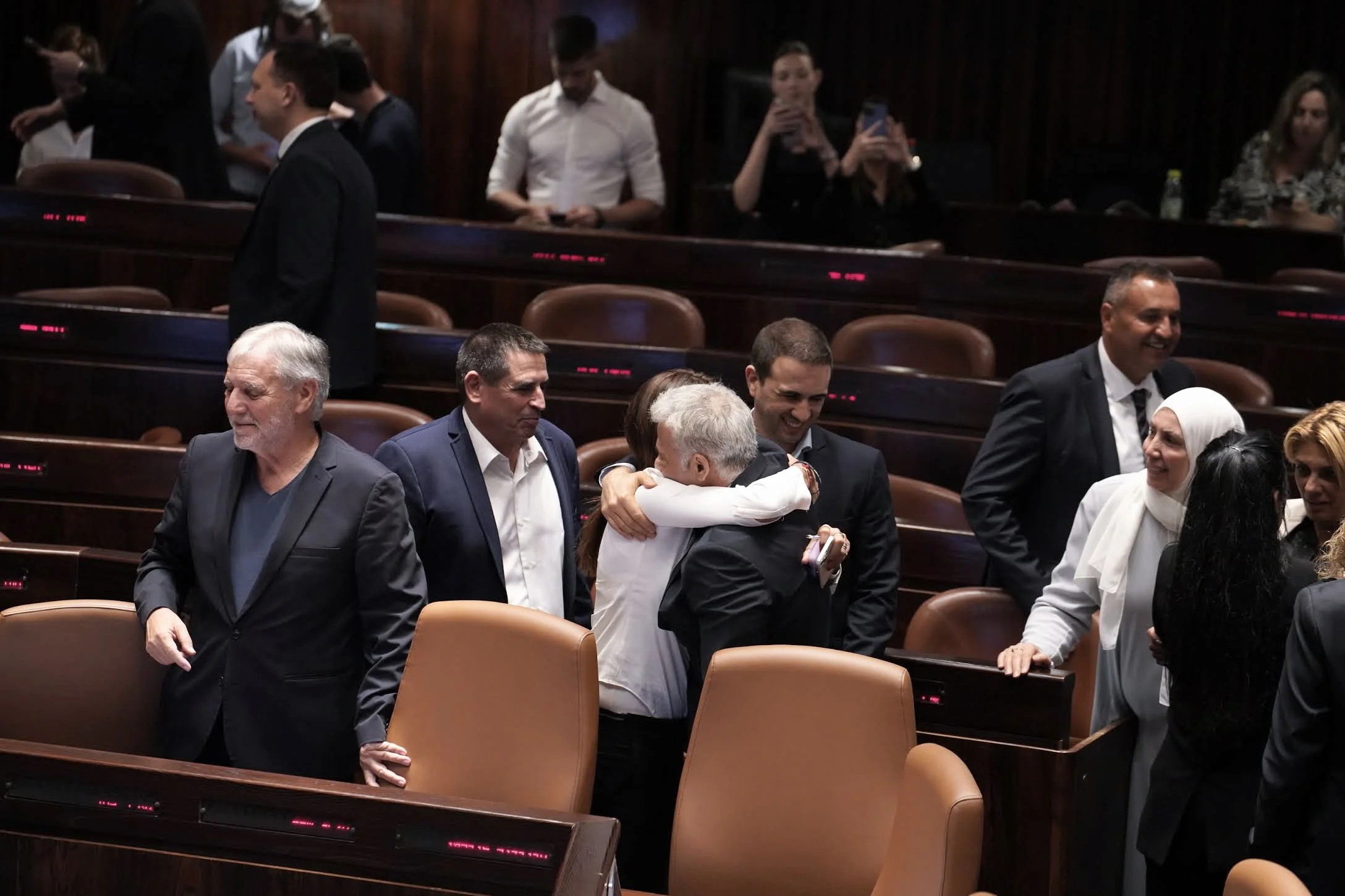 שמחה בכנסת לאחר אישור החוק למען אנשים עם מוגבלות