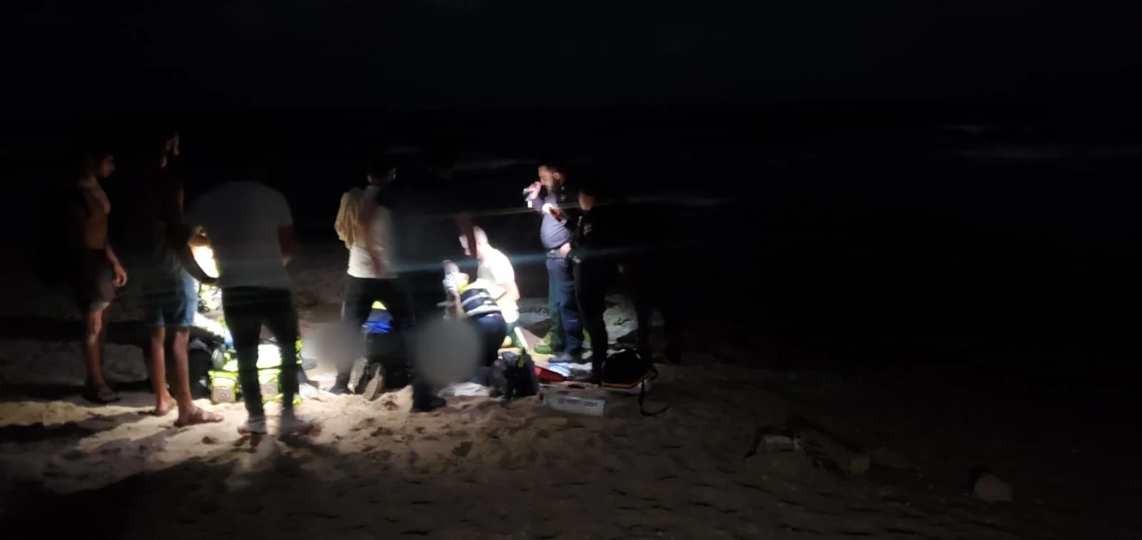 זירת הטביעה בחוף לא מוכרז בפלמחים