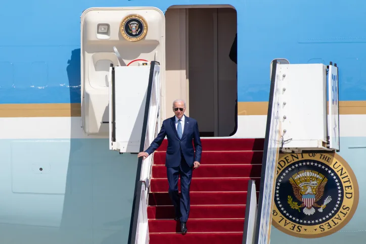 נשיא ארה''ב ג'ו ביידן בנתב''ג