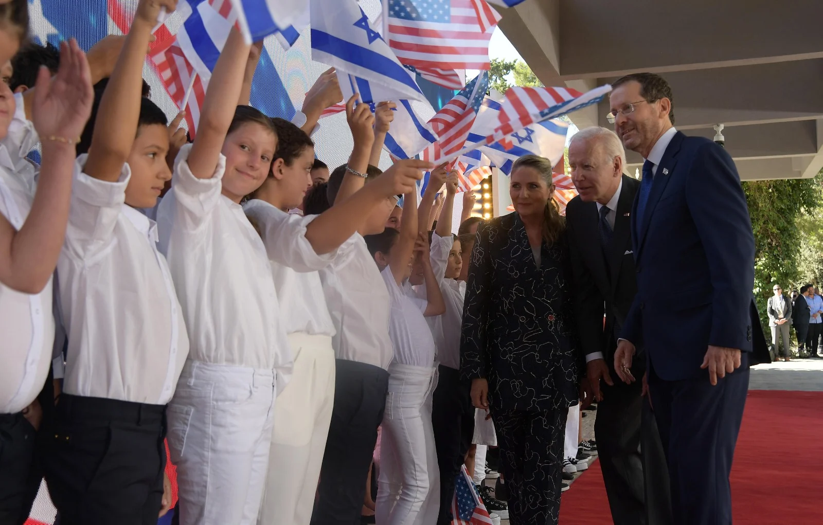 הרצוג וביידן בביקור המדיני הראשון של נשיא ארה''ב בישראל