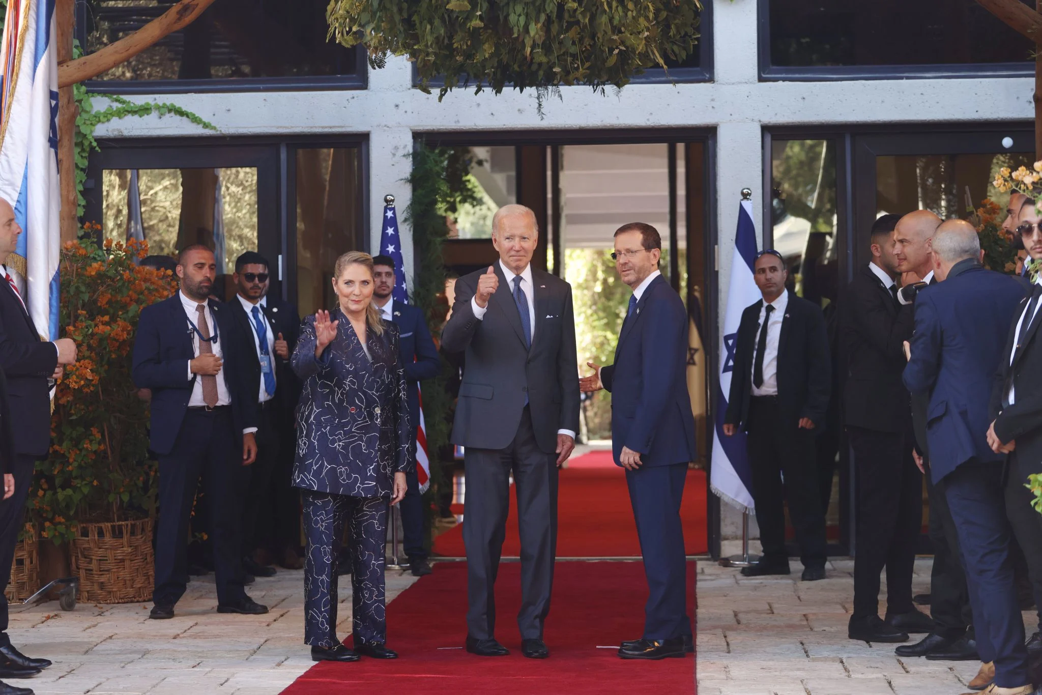 הנשיא ביידן והנשיא הרצוג בבית הנשיא