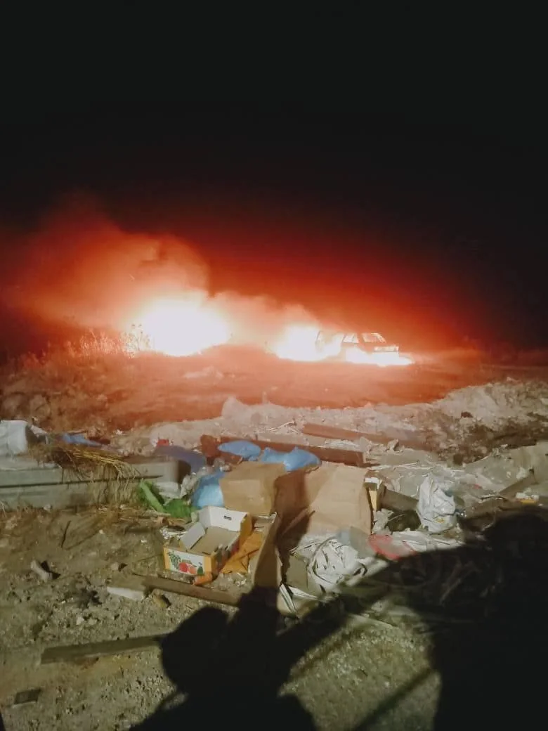 לפי הפלסטינים, הרכב של הישראלים שנכנסו לשכם הוצת