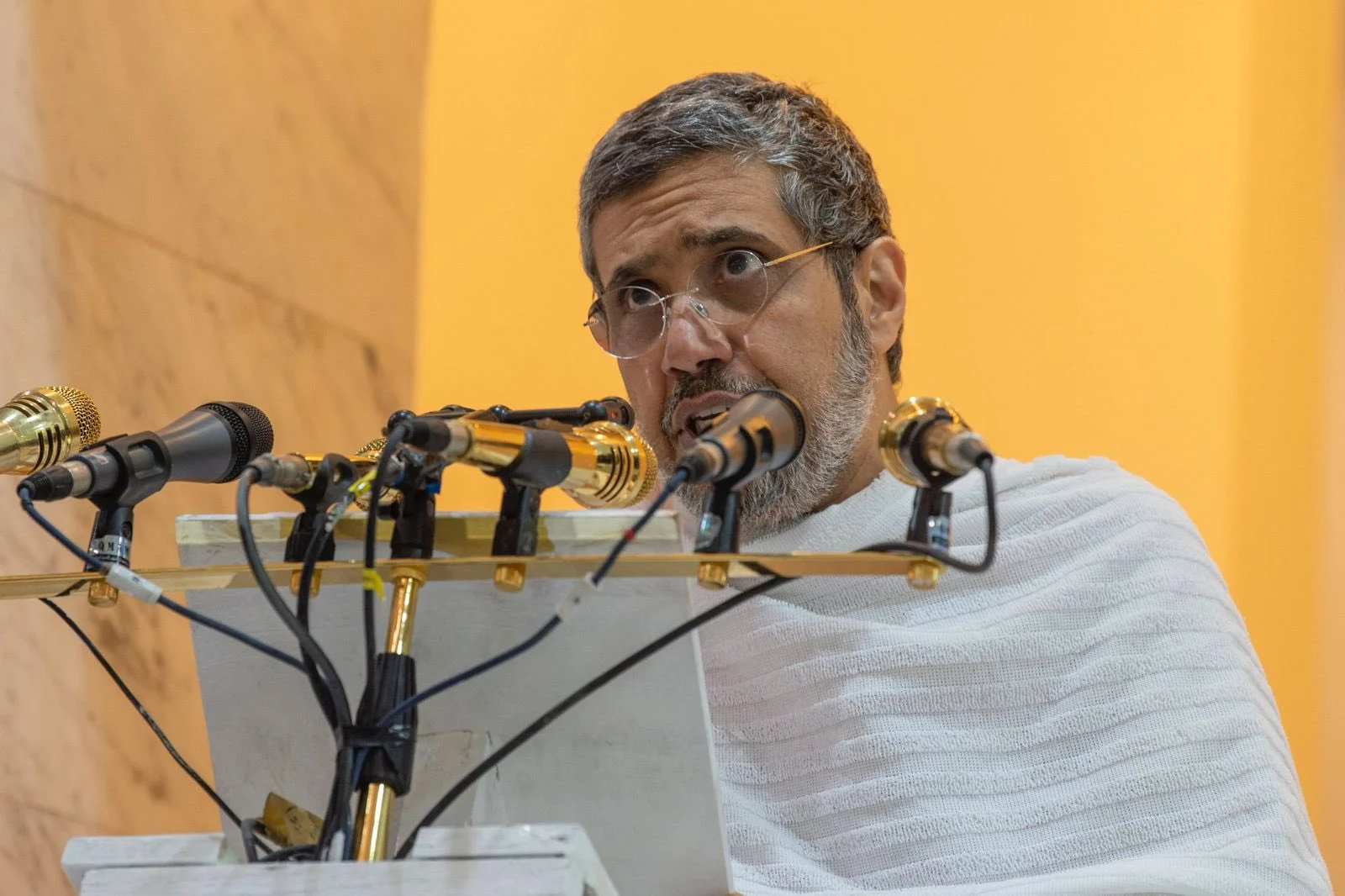 שייח' מוחמד אל-עיסא העומד בראש ''הליגה המוסלמית העולמית''