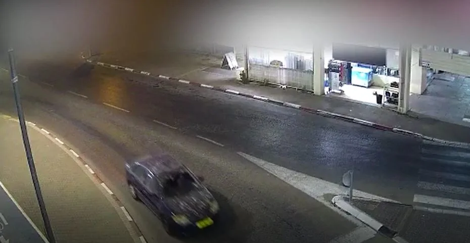 רכבו של החשוד בניסיון החטיפה בפרדס חנה