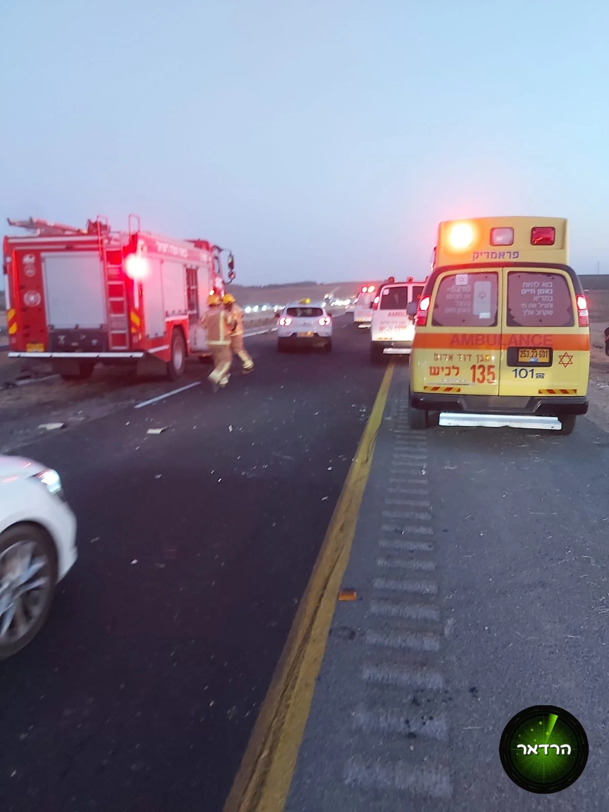 שני הרוגים ופצוע אנוש בתאונת דרכים ליד קרית גת