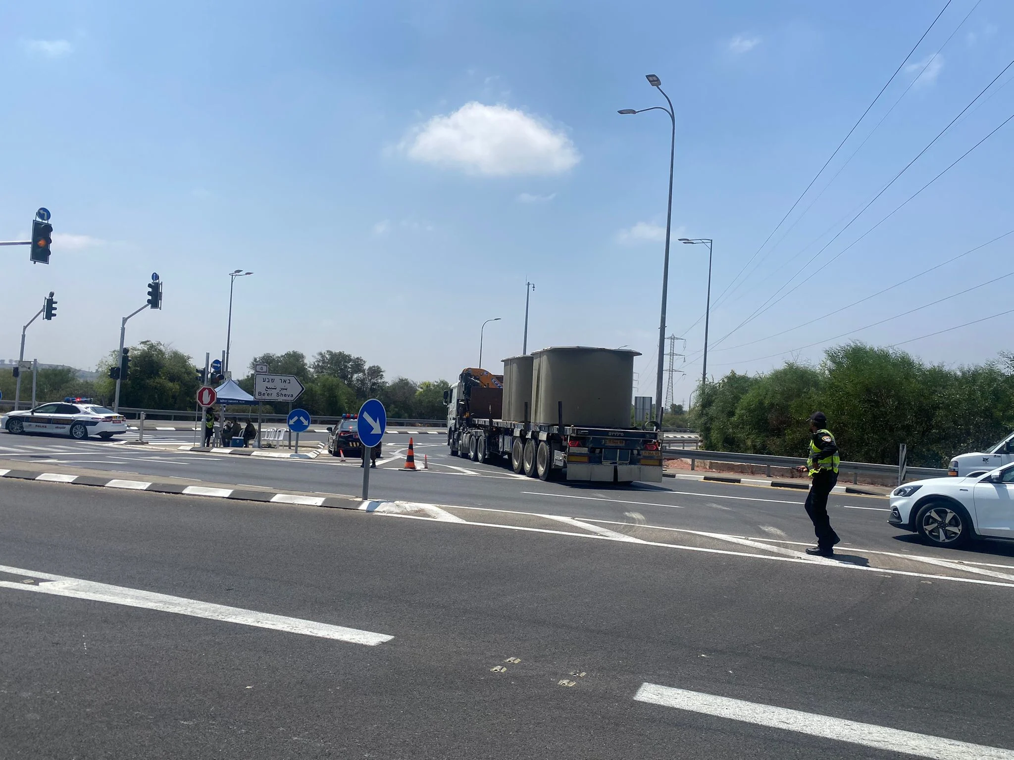 מיגוניות בכבישי עוטף עזה בעקבות המתיחות בדרום