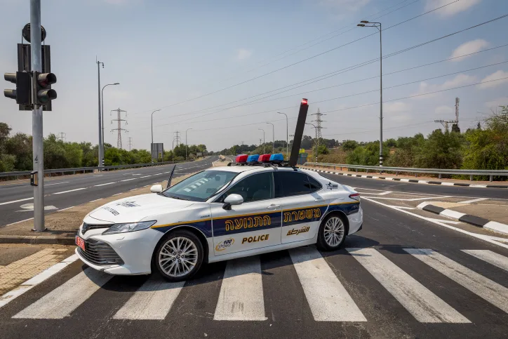 כוחות משטרה סמוך לגבול עזה