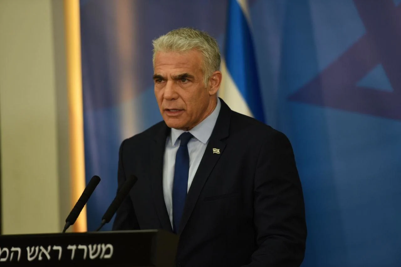 ראש הממשלה לפיד בהצהרה